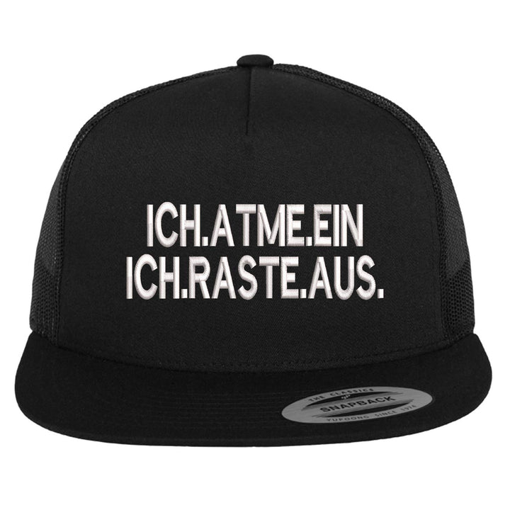 Trucker Cap "Ich atme ein - Ich raste aus"