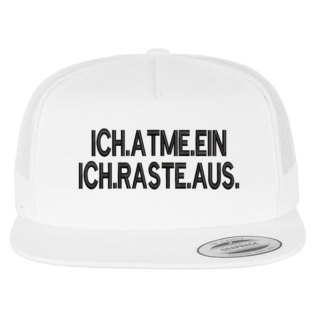 Trucker Cap "Ich atme ein - Ich raste aus"