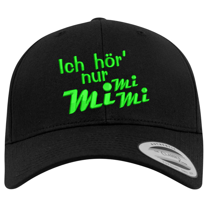 Curved Classic Snapback Cap "Ich höre nur Mimimi"