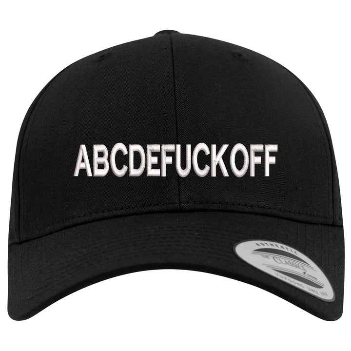 Curved Classic Snapback Cap ABCDEFUCKOFF