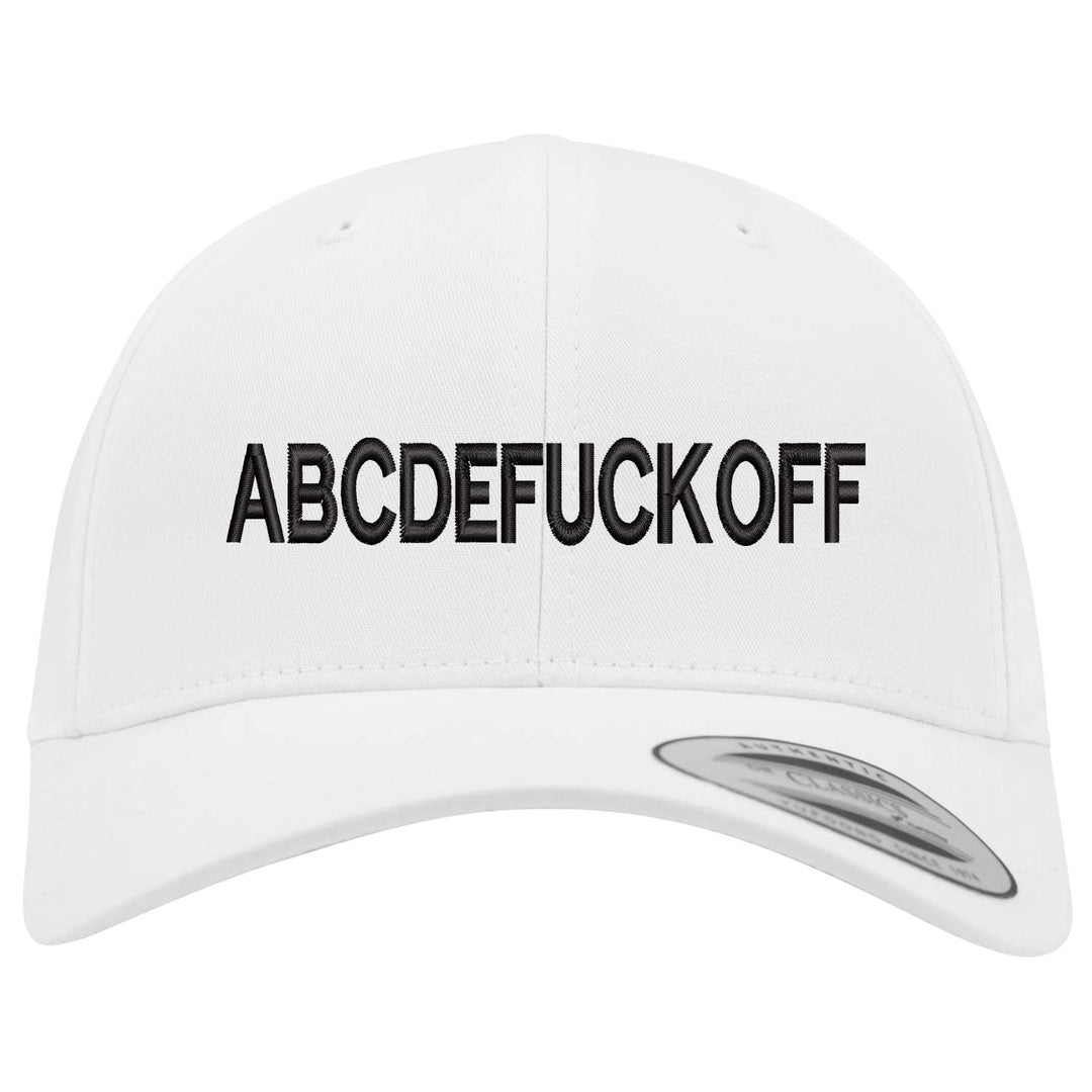 Curved Classic Snapback Cap ABCDEFUCKOFF