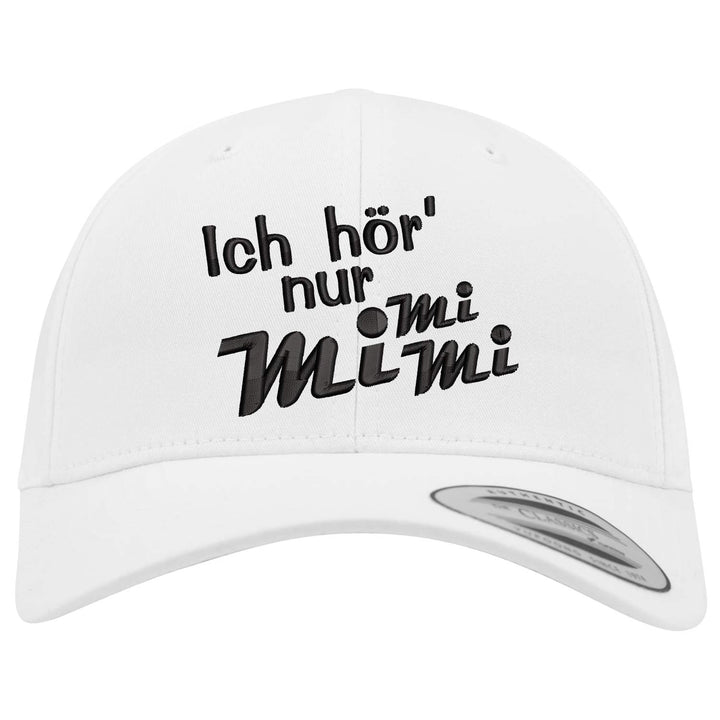 Curved Classic Snapback Cap "Ich höre nur Mimimi"