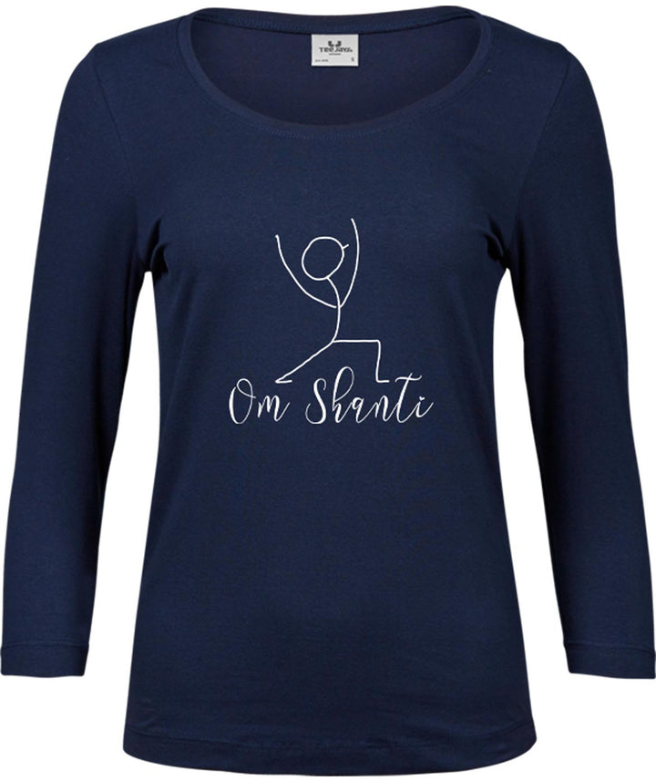 Damen Yoga T-Shirt "Om Shanti"