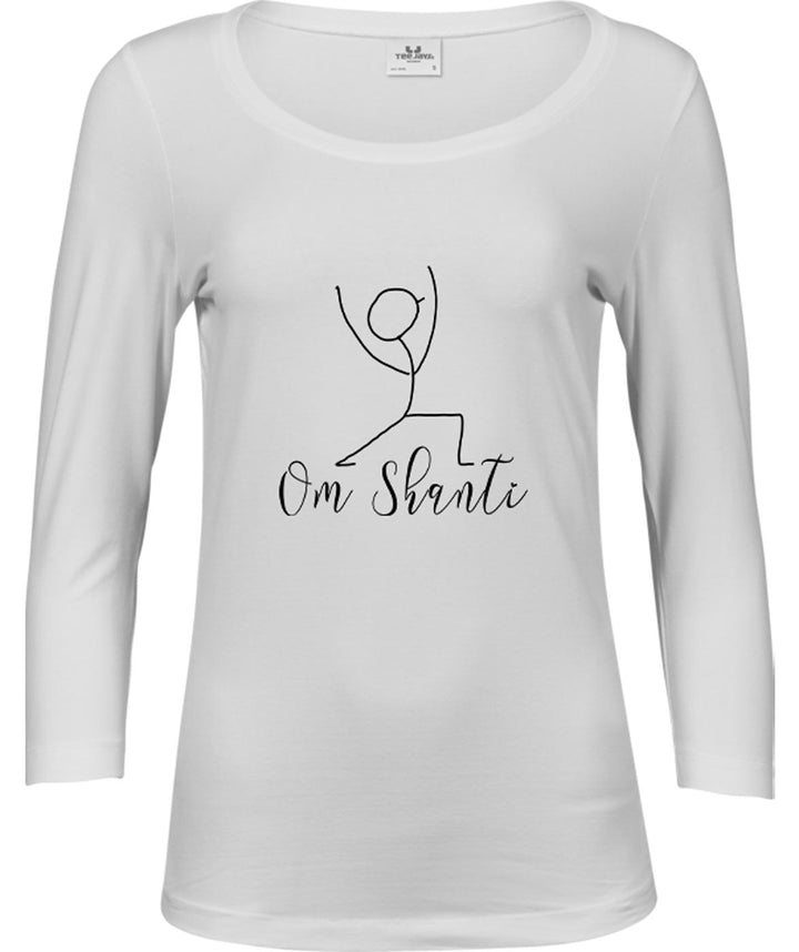 Damen Yoga T-Shirt "Om Shanti"