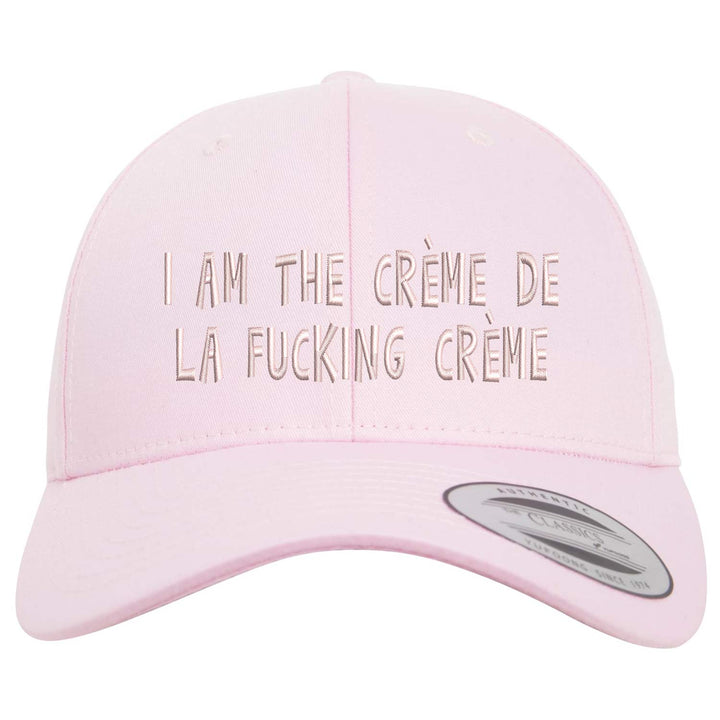 Curved Classic Snapback Cap "I am the Crème de la fucking Créme"