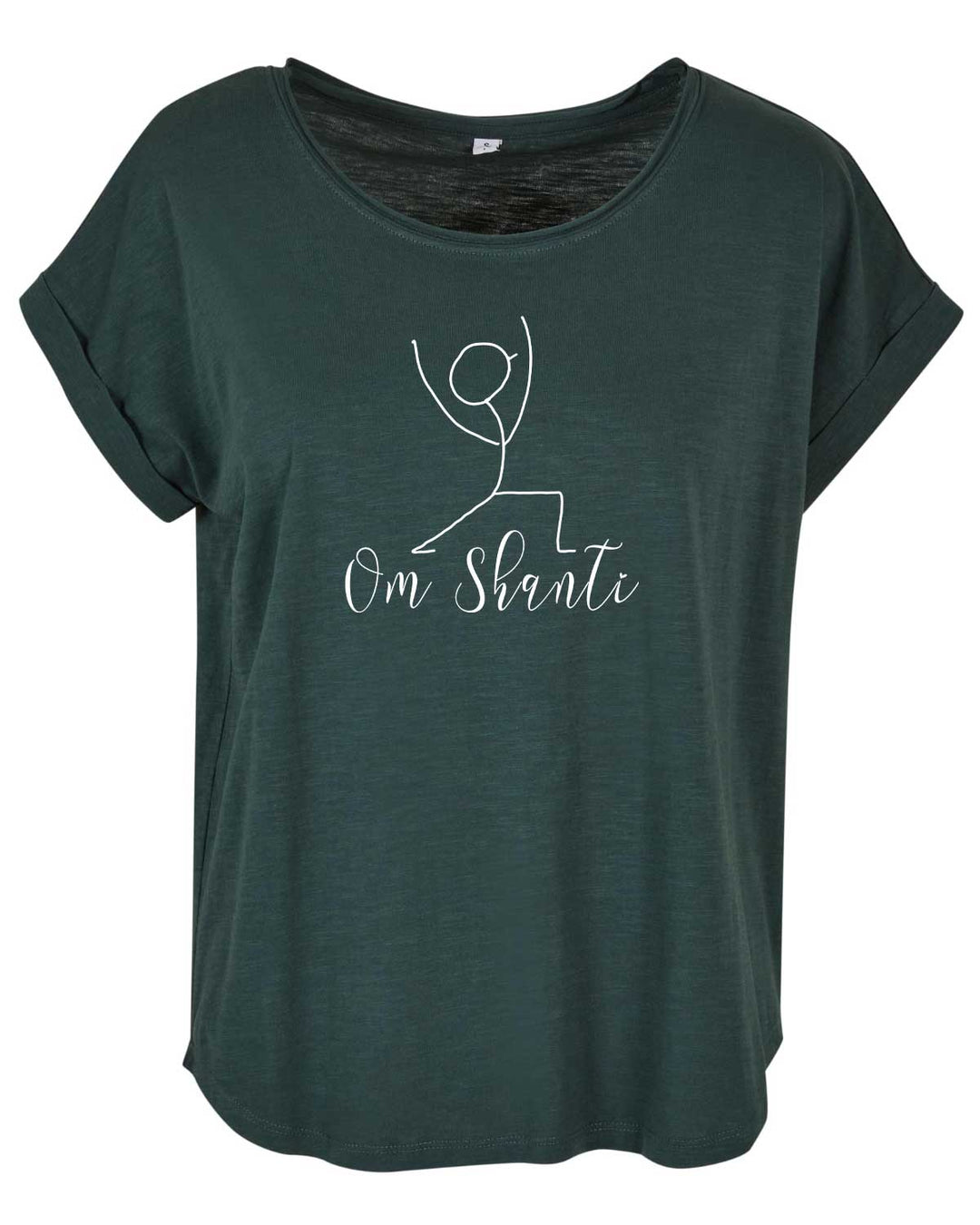 Yoga Ladies Long Slub Tee "Om Shanti"