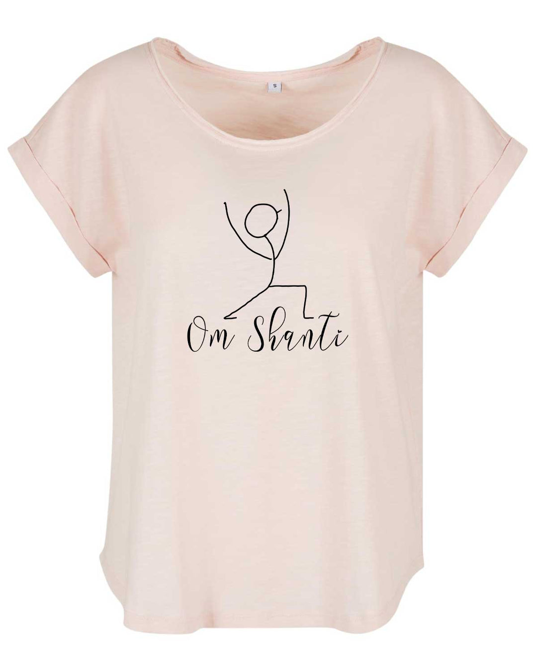 Yoga Ladies Long Slub Tee "Om Shanti"