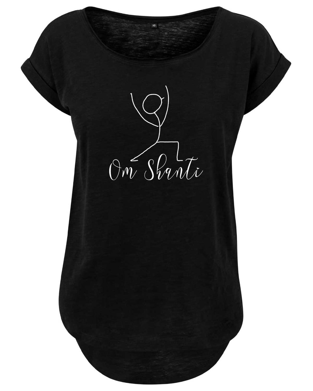 Yoga Ladies Long Slub Tee "Om Shanti"