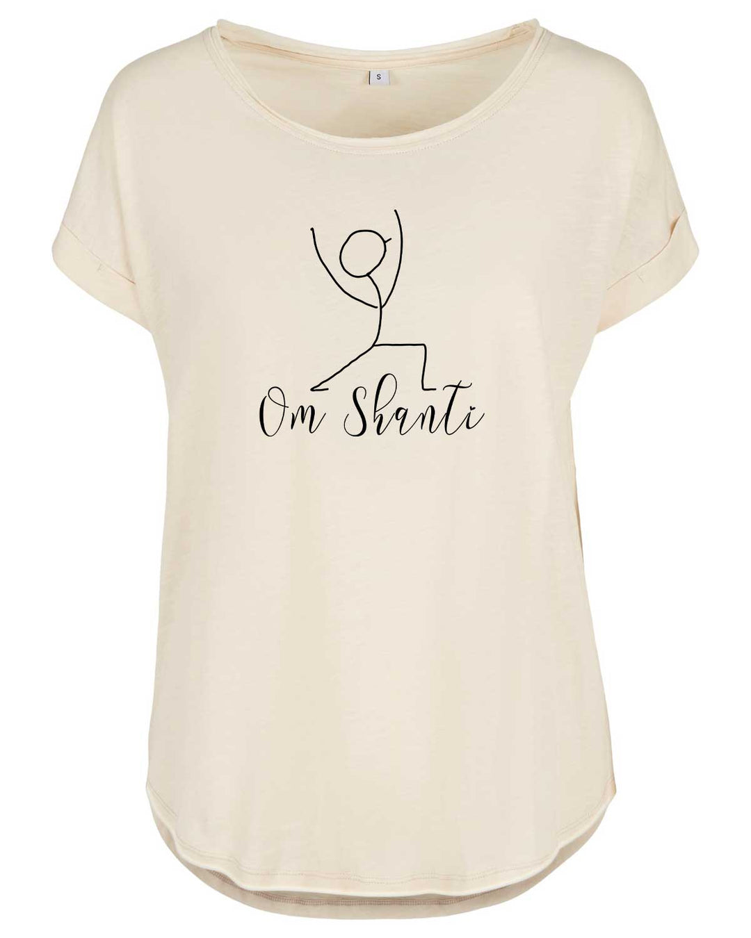 Yoga Ladies Long Slub Tee "Om Shanti"